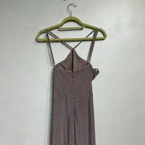 Aqua Lavender Keyhole Halter Maxi Dress Sz M NWT - Picture 8 of 13